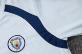 2026-27 Manchester City Light Blue Half Pull Training Suit B26105#