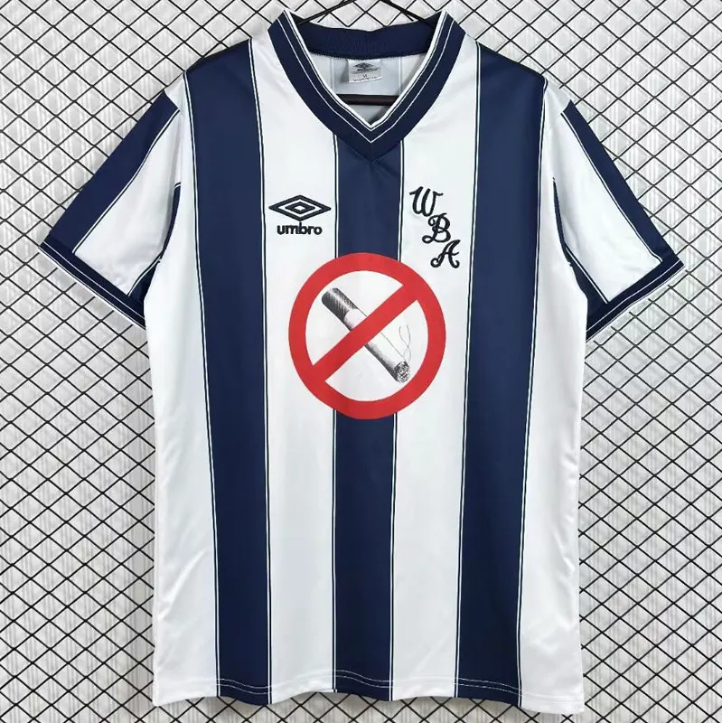 1984-1986 Mens West Brom Home Retro Soccer Jersey