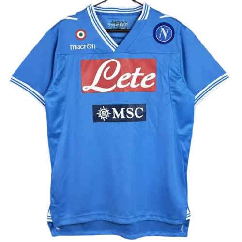 2012-2013 Napoli Home Blue Retro Soccer Jersey
