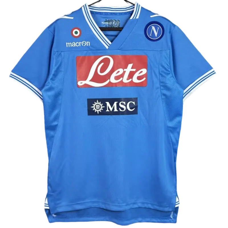 2012-2013 Napoli Home Blue Retro Soccer Jersey