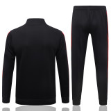 2026-27 Mens Manchester United Black Long-Pull Training Suit  A26089#