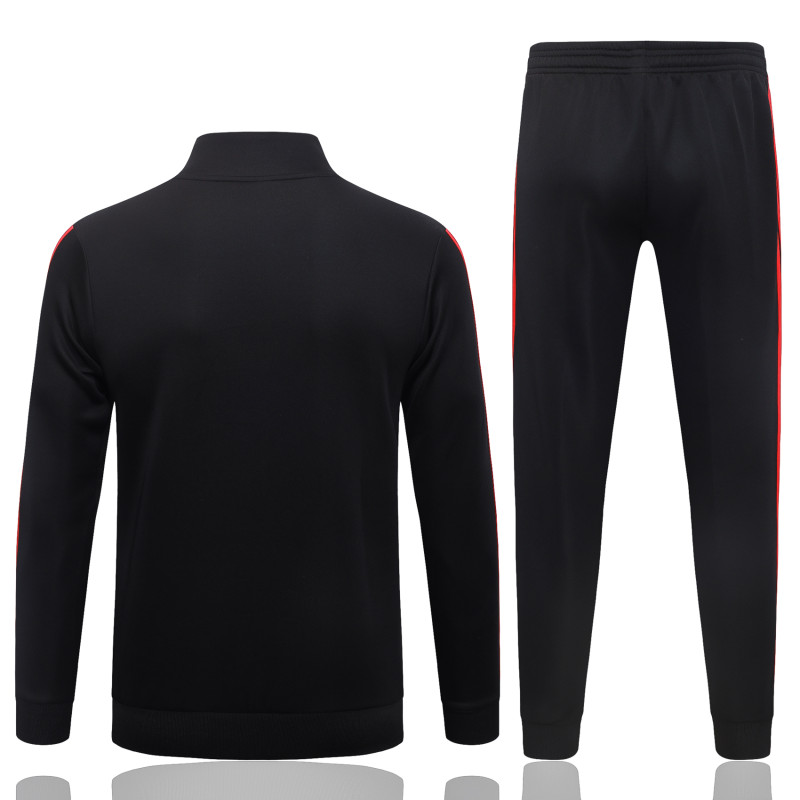 2026-27 Mens Manchester United Black Long-Pull Training Suit  A26089#
