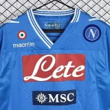 2012-2013 Napoli Home Blue Retro Soccer Jersey