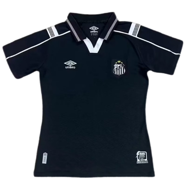 2026-27 Women Santos FC Third Away Black Soccer Jersey