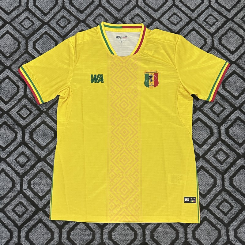 2026-27 Mens Mali Away Yellow Fans Soccer Jersey