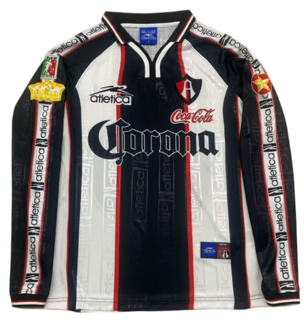 1999-00 Mens Retro Atlas Third Away Long Sleeve Soccer Jersey