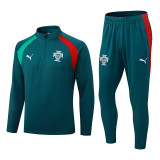 2026-27 Mens Portugal Half Pull Green Training Suit