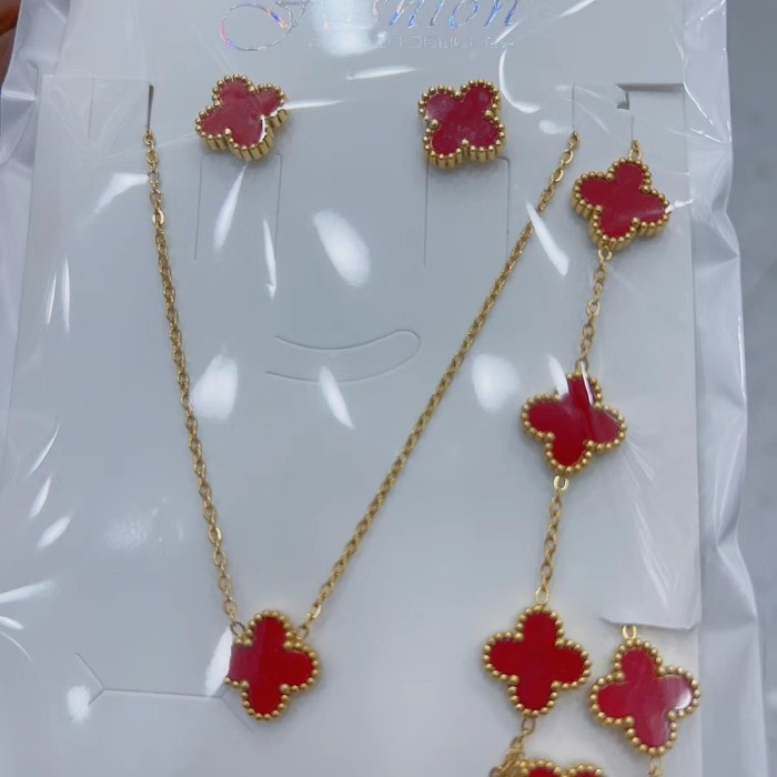 N067   Necklace+Bracelet+Earring