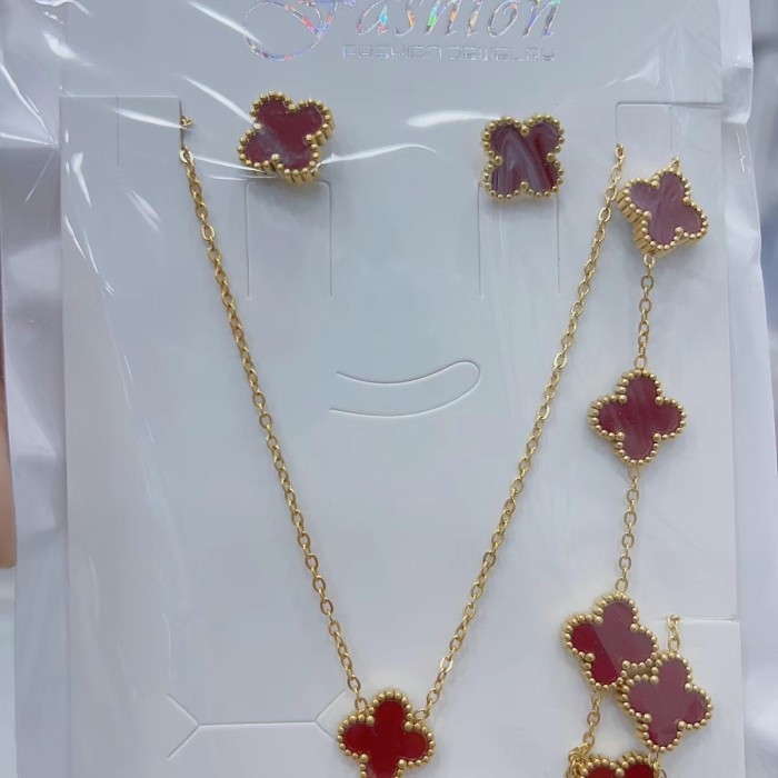 N067   Necklace+Bracelet+Earring