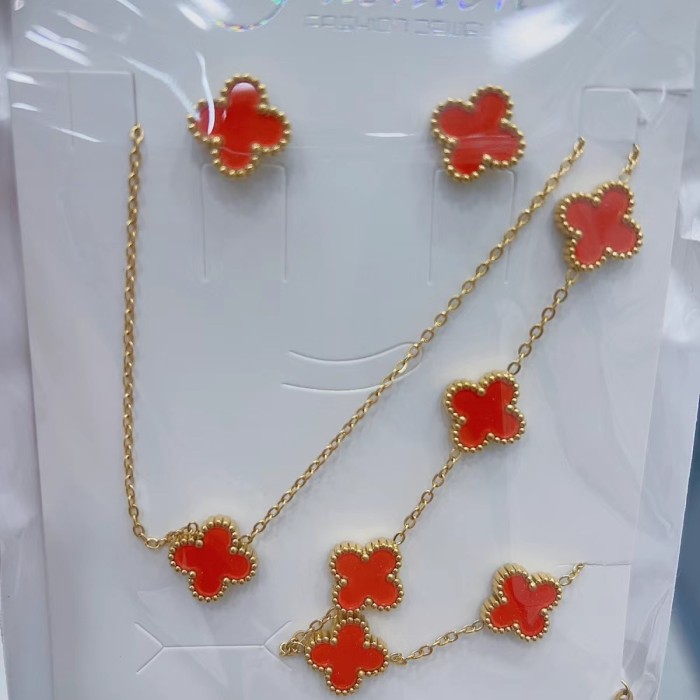 N067   Necklace+Bracelet+Earring