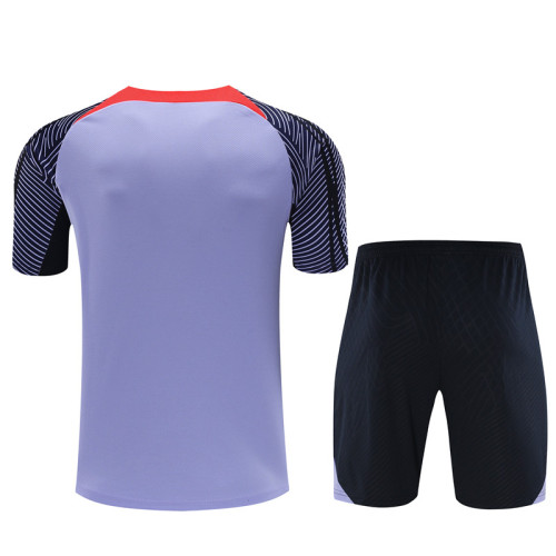23/24 Liverpool Short sleeve purple training suit