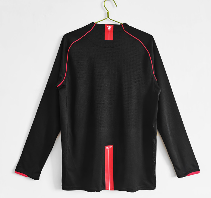 Retro 07/08 Manchester United away long sleeve football Jersey