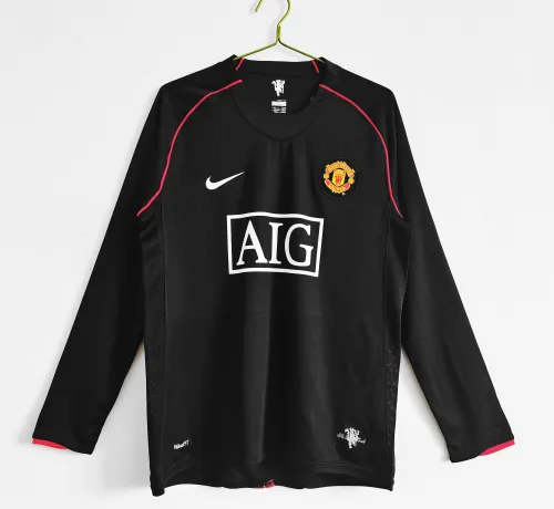 Retro 07/08 Manchester United away long sleeve football Jersey