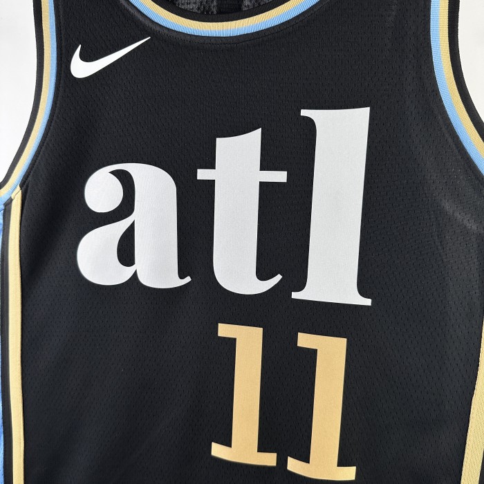 24 NBA  Atlanta Hawks City Edition #11 Trey Young Basketball Jersey