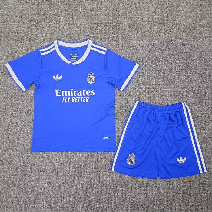 25/26 Real Madrid third kids kit