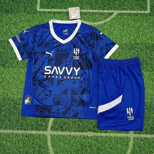 24/25 Al Hilal Saudi home kids kit