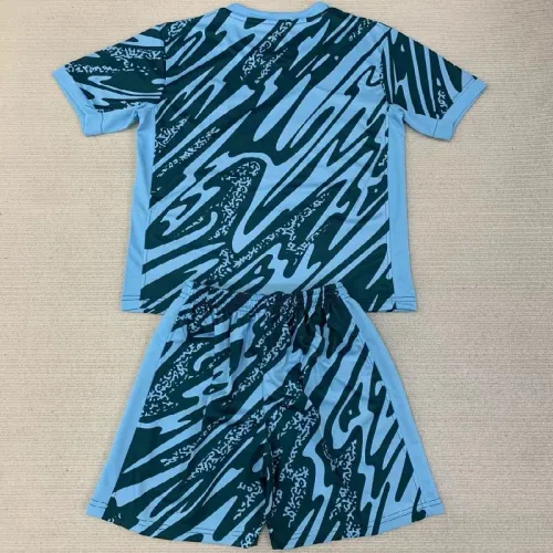 24/25 PSG Light blue goalkeeper kids kit