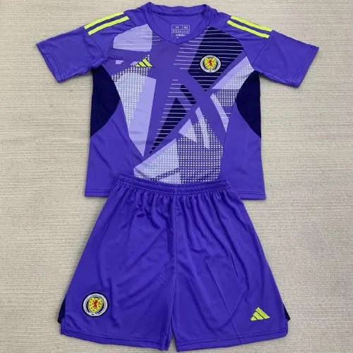 24/25 Scotland Purple Goalkeeper kids kit