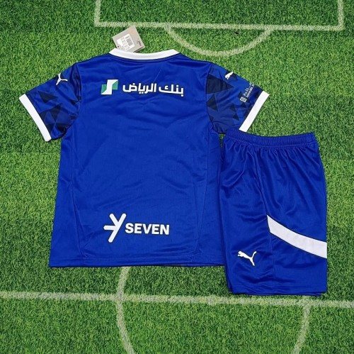 24/25 Al Hilal Saudi home kids kit