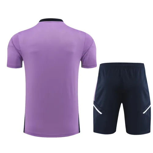 23/24 Real Madrid kids Short sleeve purple training suit