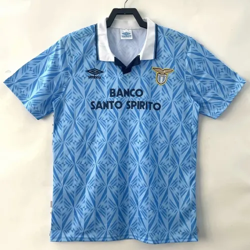 Retro 1991 Lazio home  football Jersey