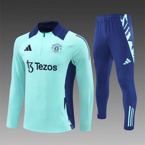 24/25 Manchester United training Adult suit Light Blue