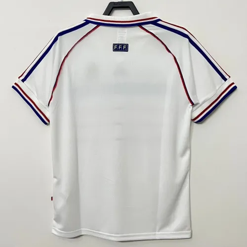 Retro 1998 France Away football jersey