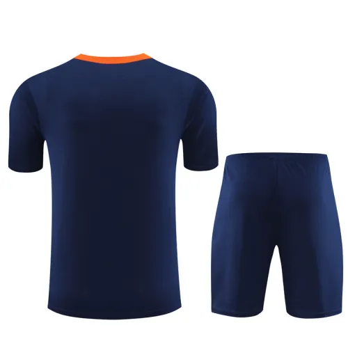 24/25 Netherlands short -sleeved Royal blue training suit