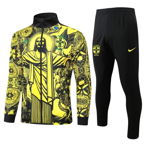 24/25 Brazil Jesus kids jacket yellow