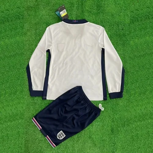 24/25 England home Long sleeved kids kit