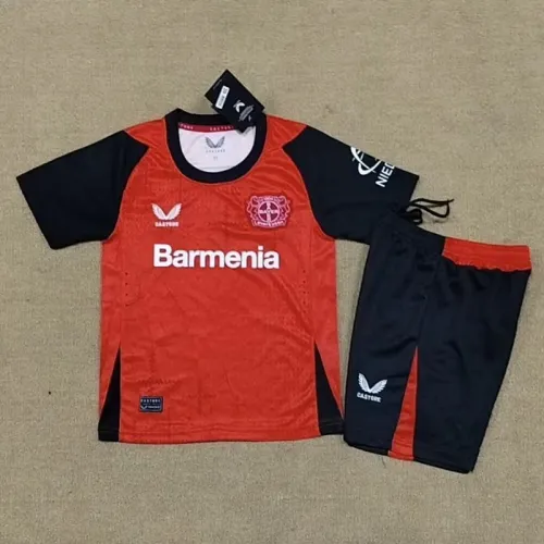 24/25 Bayer Leverkusen home kids kit