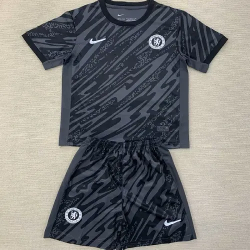 24/25 Chelsea black goalkeeper kids kit