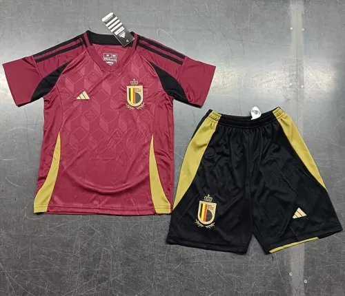 24/25 Belgium home kids kit football Jersey