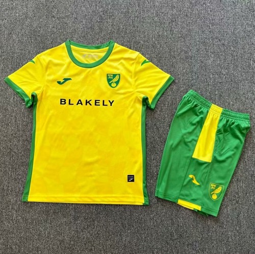 24/25 Norwich City home kids kit