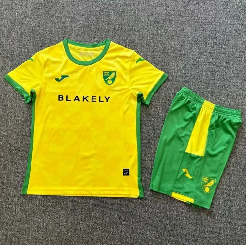 24/25 Norwich City home kids kit