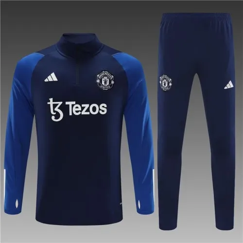 23/24 Manchester United kids Sapphire blue training suit
