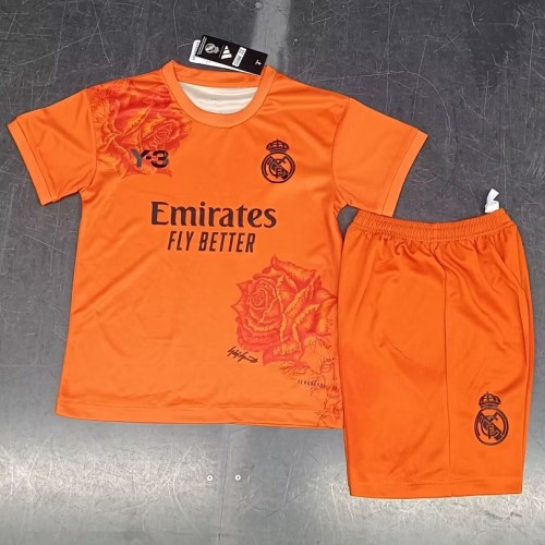 24/25 Real Madrid Y3 orange kids kit