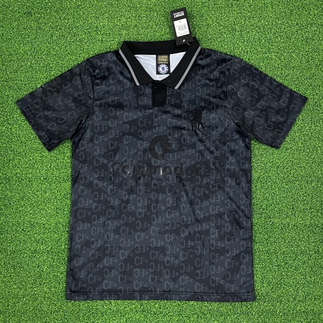 Retro 90 Chelsea football Jersey black