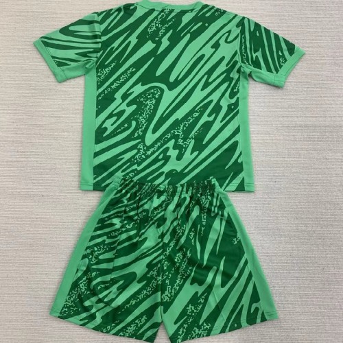24/25 PSG Green goalkeeper kids kit