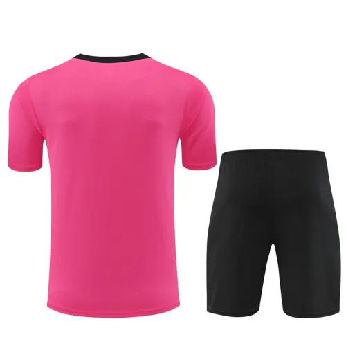 24/25 Chelsea kids short -sleeved pink training suit