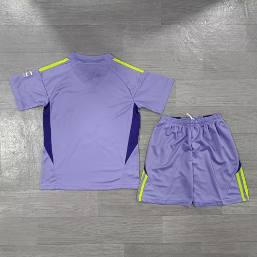 24/25 Manchester United Purple goalkeeper kids kit