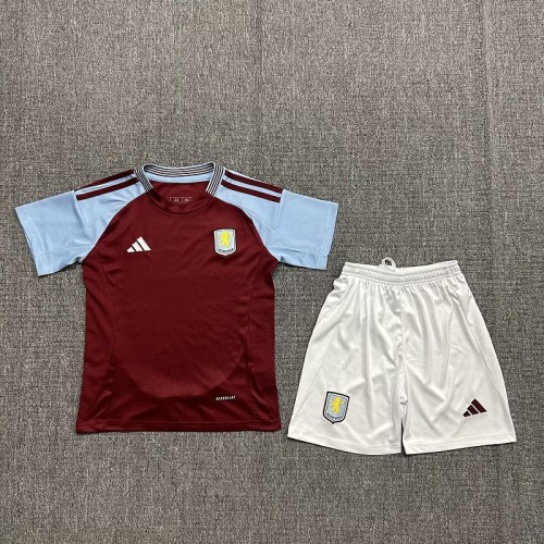 24/25 Aston Villa home kids kit