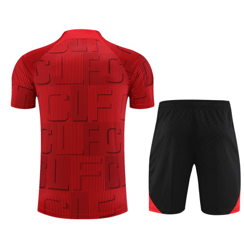 23/24 Liverpool Short sleeve red training suit