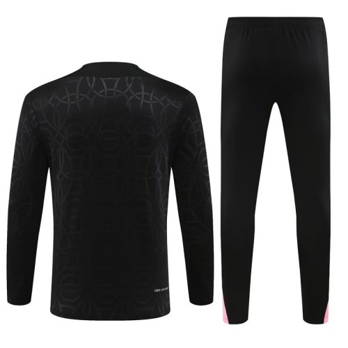 24/25 PSG black Jordan kids training suit