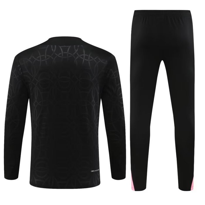 24/25 PSG black Jordan kids training suit