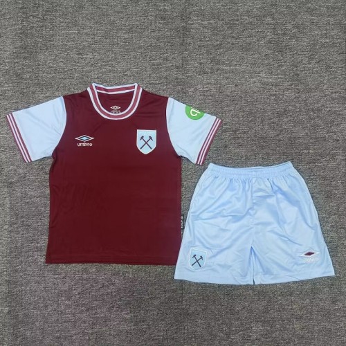 24/25 West Ham United home kids kit