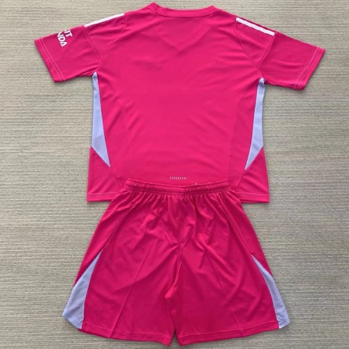 24/25 Arsenal pink goalkeeper Kids kit