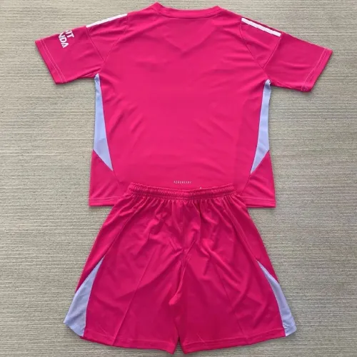 24/25 Arsenal pink goalkeeper Kids kit
