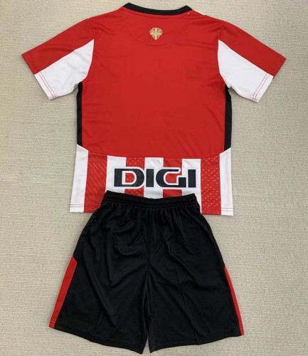 24/25 Athletic Bilbao home kids kit