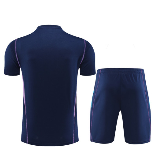 23/24 Argentina kids Short sleeve Royal blue training suit